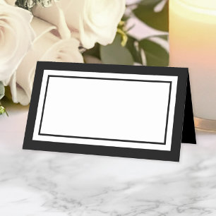 Carte De Placement Couleurs personnalisées Centre blanc classique mod