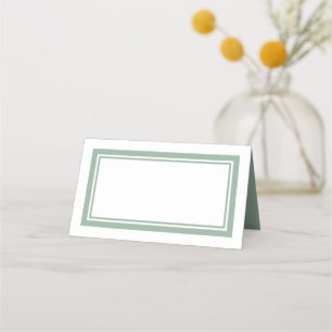 Carte De Placement Couleurs personnalisées Classique Moderne Double B