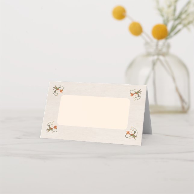 Carte De Placement Couverture de douche florale Faecore à l'aquarelle (Devant)