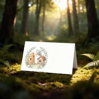 Carte De Placement Couvertures de douche Florales de Ruches d'Abeille