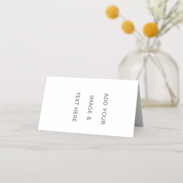 Carte De Placement Créez votre propre blanc  (Devant)