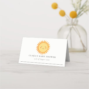 Carte De Placement Cuisine Notre Petit Baby shower Soleil Boho