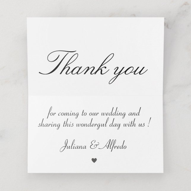Carte De Placement Custom Wedding/Event Name Placeholders (Intérieur déplié)
