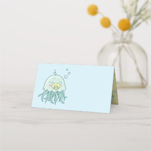 Carte De Placement Cute méduse Baby shower Kawaii