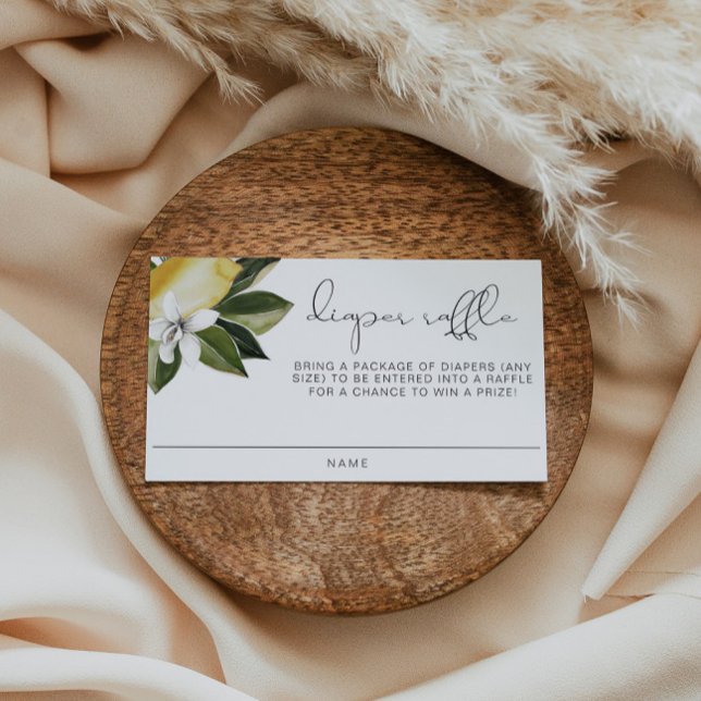 Carte De Placement DAHLIA Lemon Citrus Fruit Déchet d'été Raffin (Créateur téléchargé)