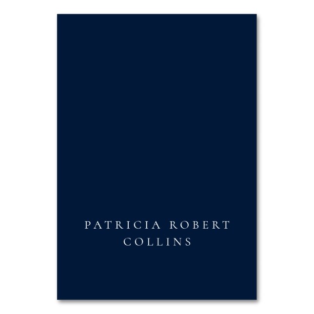 Carte de placement de calligraphie ivoire bleu mar (Par défaut)