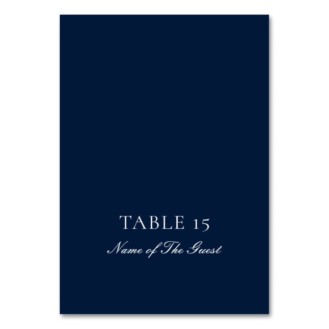 Carte de placement de calligraphie ivoire bleu mar (Par défaut)