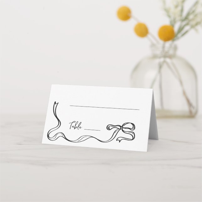 Carte de placement de mariage avec tour de champag (Devant)