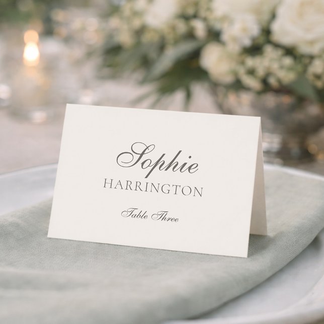 Carte de placement de mariage minimal élégant  (Créateur téléchargé)