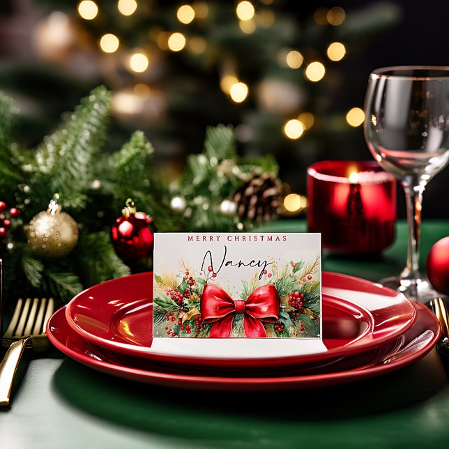 Carte De Placement Décor de Noël et coutume arc (Créateur téléchargé)