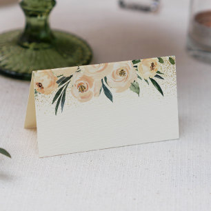 Carte De Placement Déjeuner de mariage floral Shower de mariage