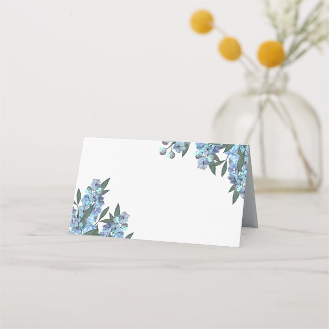 Carte De Placement Delphinium bleu (Devant)