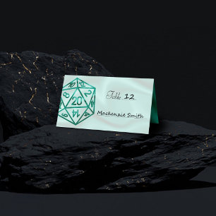 Carte De Placement Dés RPG   Emerald Imaginaire Tabletop Retro Gamer