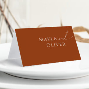 Carte De Placement Désert de Whimsical Carte de place pliée en terr