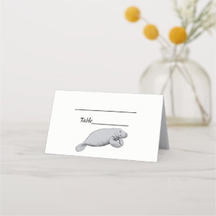 Carte De Placement Dessin vintage Manate