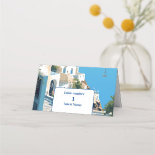 Carte De Placement Destination Grèce Mariage Santorin