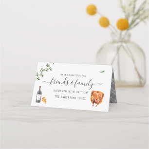 Carte De Placement Dîner de Friendsgiving pour la fête de Thanksgivin