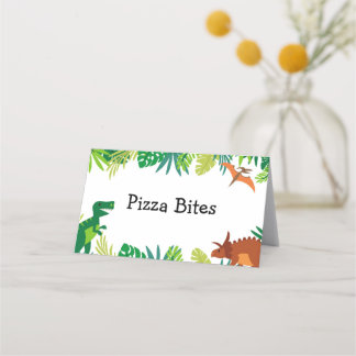Carte De Placement Dinosaur Anniversaire Carte de la tente