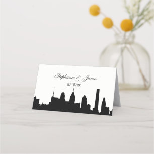 Carte De Placement do-it-yourself BG Philadelphi Skyline Silhouette C