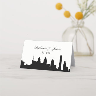 Carte De Placement do-it-yourself BG Philadelphi Skyline Silhouette C