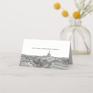 Carte De Placement do-it-yourself BG Washington DC Skyline Blue Escor