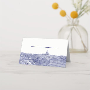 Carte De Placement do-it-yourself BG Washington DC Skyline Blue Escor
