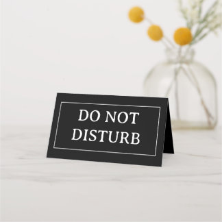 Carte De Placement DO NOT DISTURB | 4" x 3.5" Folded
