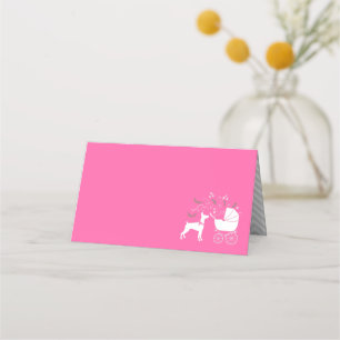 Carte De Placement Doberman Chien Baby shower Chien Chien Chien Chien