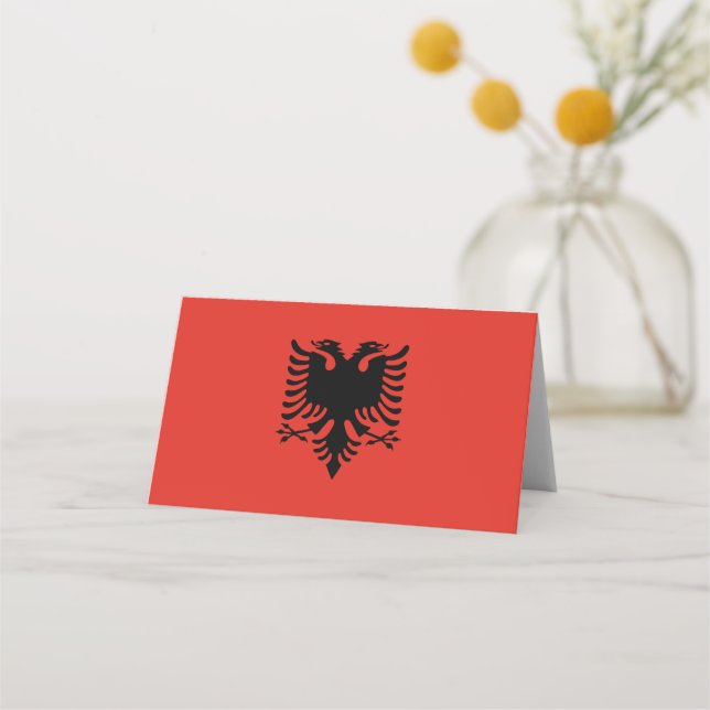 Carte De Placement Drapeau albanais (Devant)