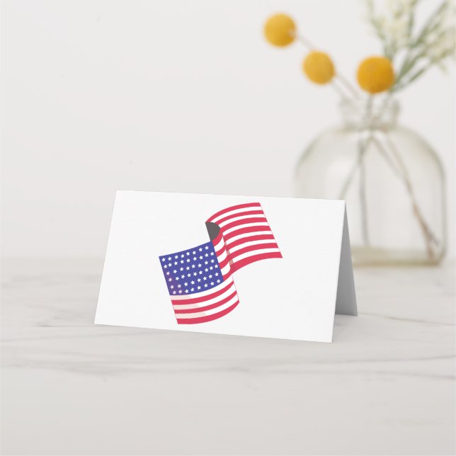 Carte De Placement Drapeau américain (Devant)