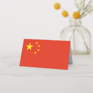 Carte De Placement Drapeau chinois