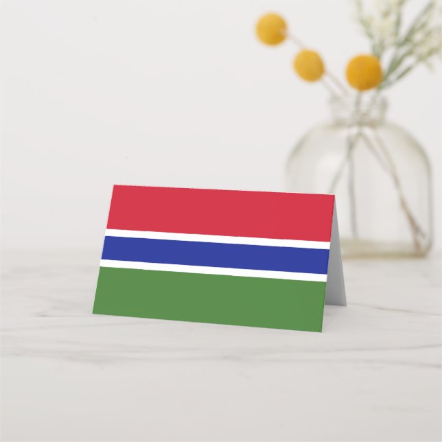 Carte De Placement Drapeau de Gambie (Devant)