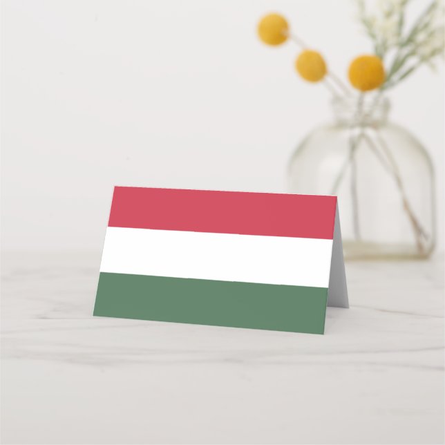 Carte De Placement drapeau de la Hongrie (Devant)
