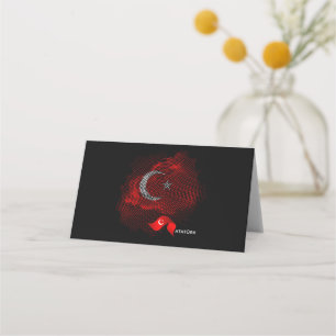 Carte De Placement Drapeau de la Turquie