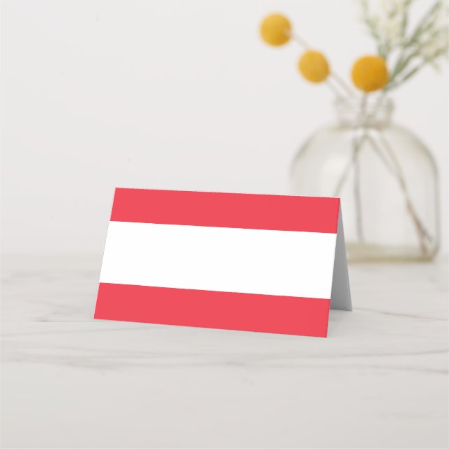 Carte De Placement Drapeau de l'Autriche (Devant)