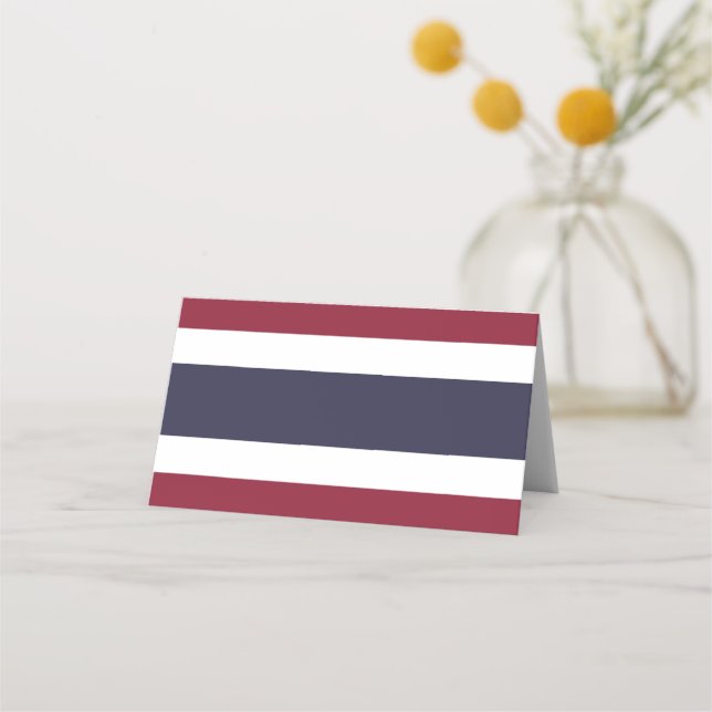 Carte De Placement Drapeau de Thaïlande (Devant)