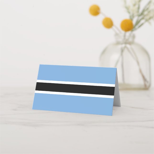 Carte De Placement Drapeau du Botswana (Devant)