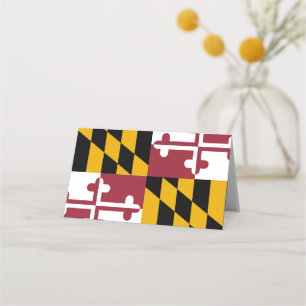 Carte De Placement Drapeau du Maryland