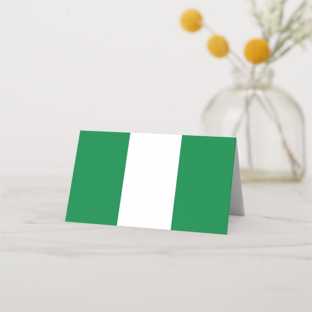 Carte De Placement Drapeau du Nigeria (Devant)