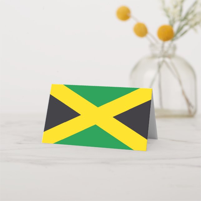 Carte De Placement Drapeau jamaïcain (Devant)