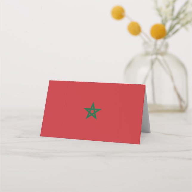 Carte De Placement Drapeau Maroc (Devant)