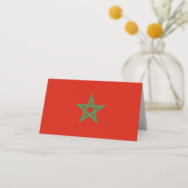 Carte De Placement drapeau marocain (Devant)