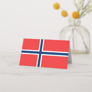 Carte De Placement Drapeau norvégien