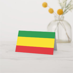 Carte De Placement Drapeau Rasta Éthiopien rastafari