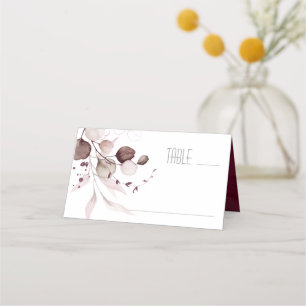Carte De Placement Dreamy Foliage Mariage Table Bourgogne ID817