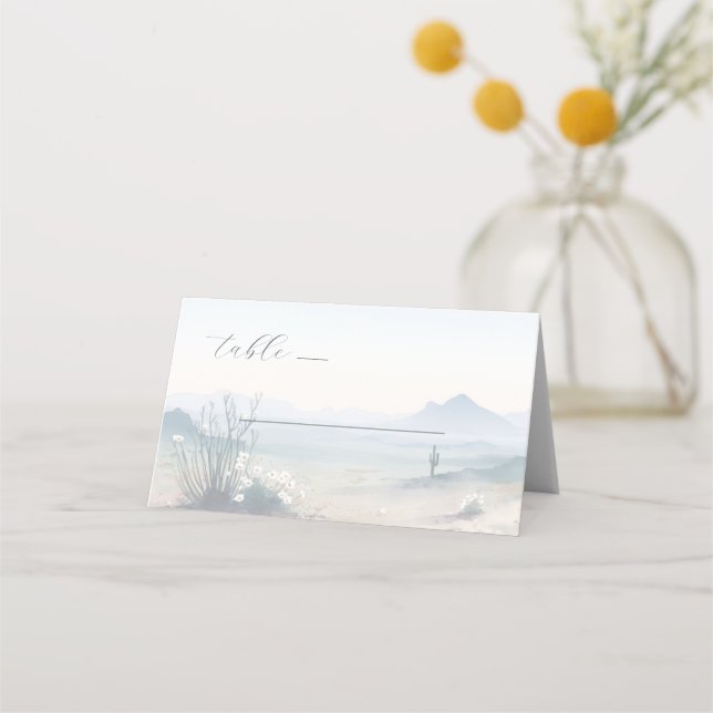 Carte De Placement Dreamy Pastel Desert Landscape (Devant)