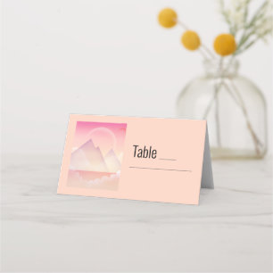 Carte De Placement Dreamy Pastel Mariage paysager