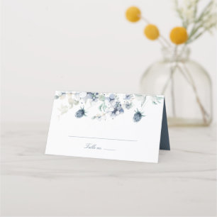 Carte De Placement Dusty Blue Floral Mariage
