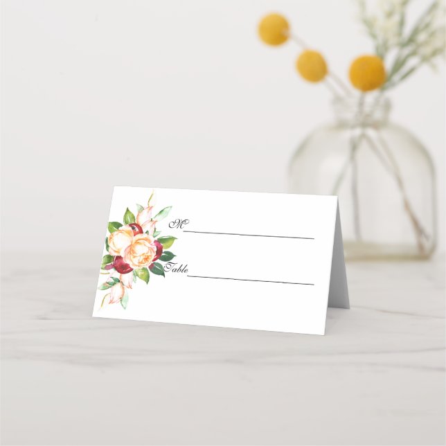 Carte De Placement Eaux roses et Berry (Devant)