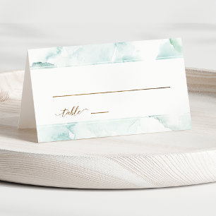 Carte De Placement Ecort turquoise, bleu azur et vert